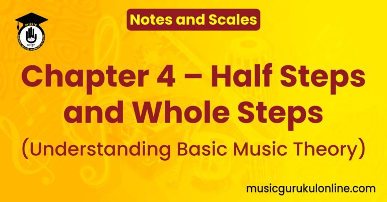 Notes and Scales: Chapter 4 - Half Steps and Whole Steps