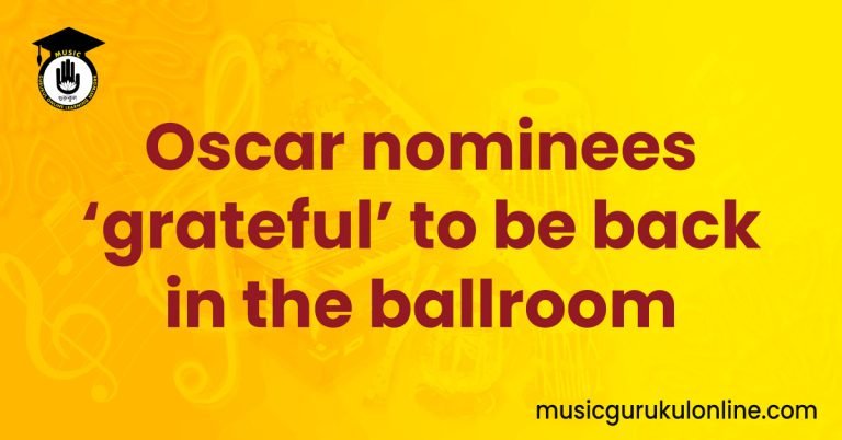 Oscar nominees 'grateful' to be back in the ballroom