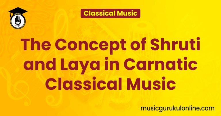 The Concept of Shruti and Laya in Carnatic Classical Music