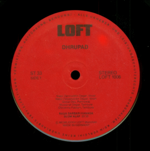 Dagar Brothers: Nasir Zahiruddin Dagar & Nasir Faiyazuddin Dagar - Dhrupad - Double LP Loft 1006/7 (Germany 1983)