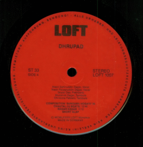 Dagar Brothers: Nasir Zahiruddin Dagar & Nasir Faiyazuddin Dagar - Dhrupad - Double LP Loft 1006/7 (Germany 1983)